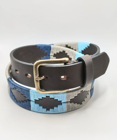 ceinture en cuir brodée argentine