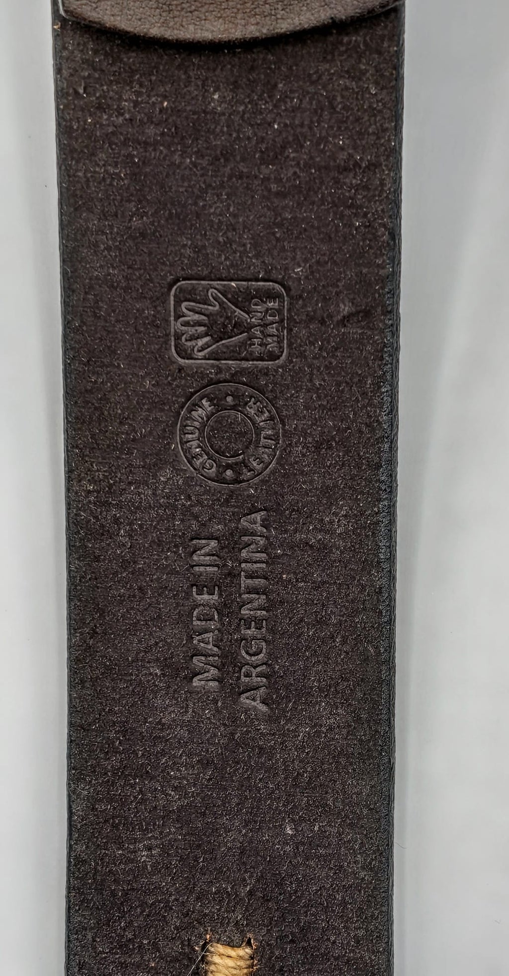 ceinture en cuir brodée argentine