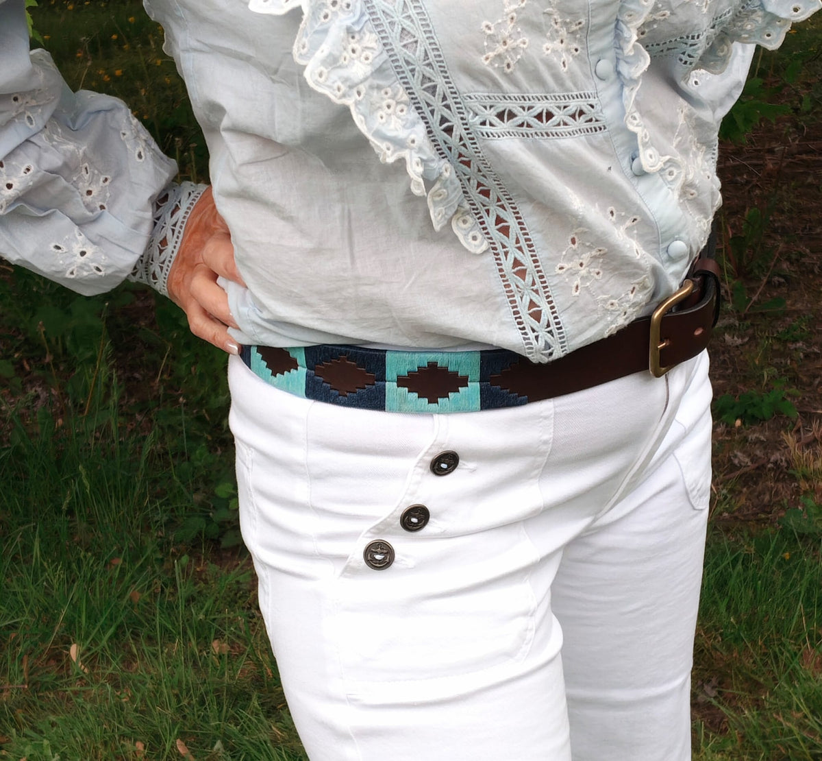 Ceinture cuir Patria portée