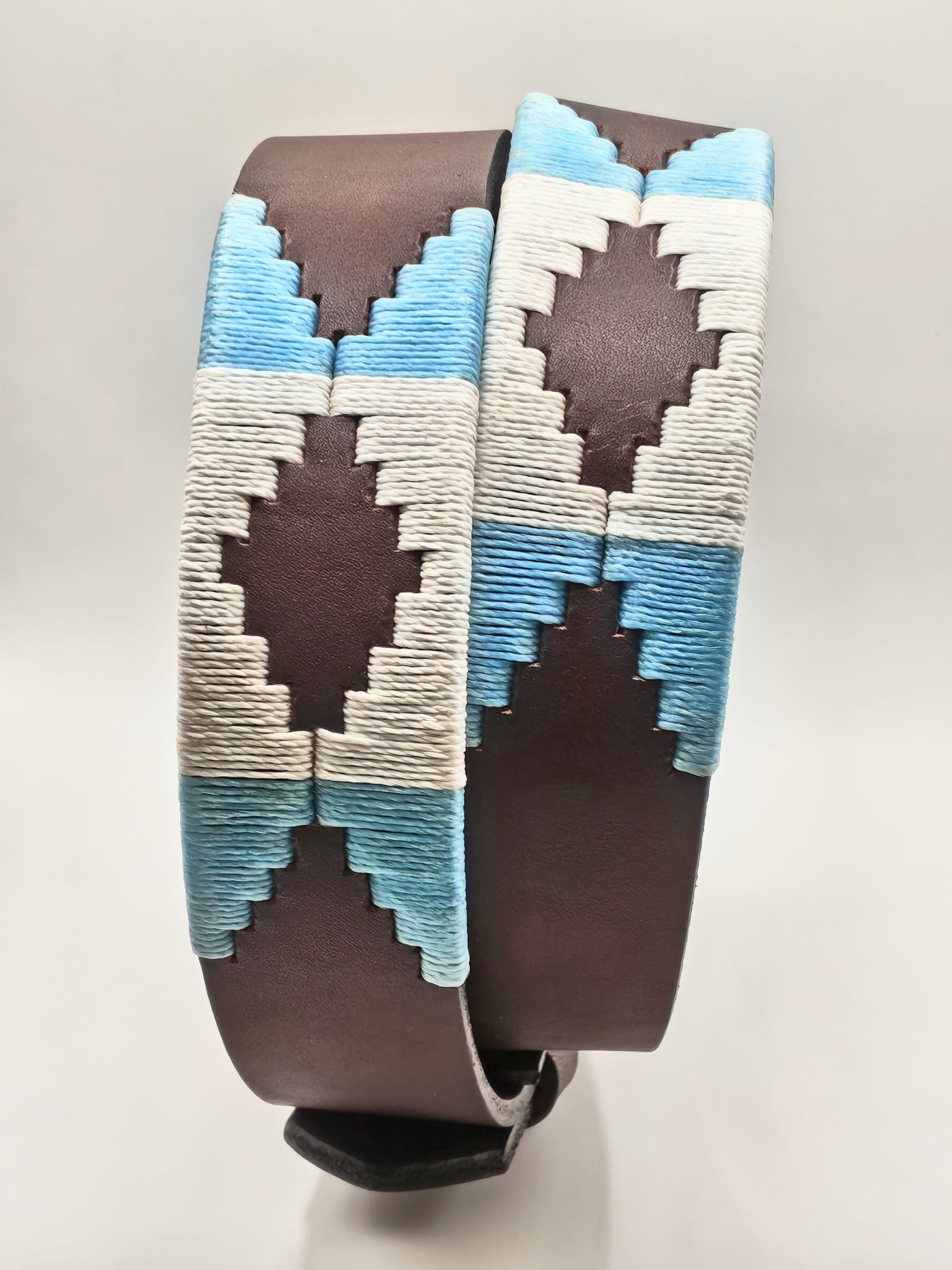 Broderie ceinture cuir Argento