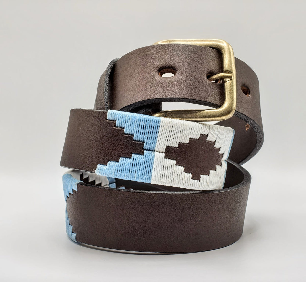 Détail boucle en laiton, ceinture cuir Argento