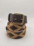 Détail boucle en laiton, ceinture cuir Salta